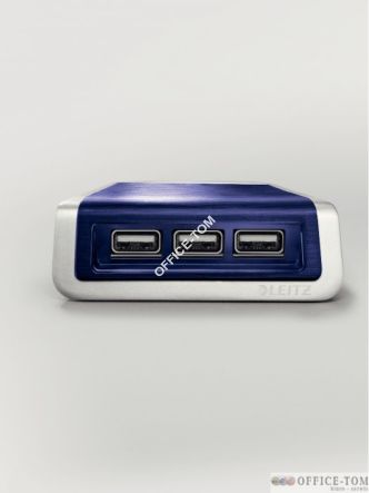 Ładowarka Leitz Style na 3 porty USB niebieska