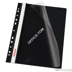 Skoroszyt wpinany ESSELTE, 10 szt. w folii, czarny