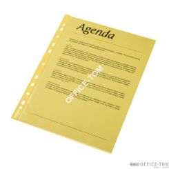 Koszulki krystaliczne, kolorowe A4 ESSELTE, żółty / 55 mic.