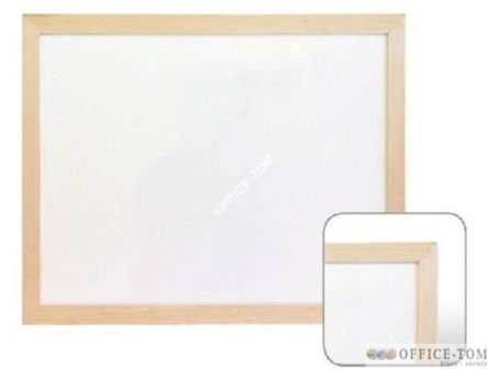 Tablica magnetyczno-suchościeralna biała w ramie drewnianej 60x80 Wielkor