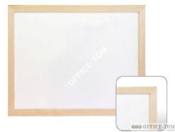 Tablica magnetyczno-suchościeralna biała w ramie drewnianej 60x80 Wielkor