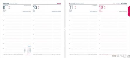 Kalendarz książkowy M1 AMBER 7 brąz błysk TELEGRAPH