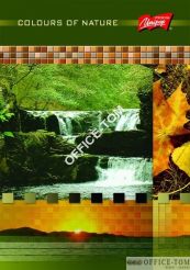 Zeszyt na spirali okładka laminowana A5, 80k., krata NATURE UNIPAP