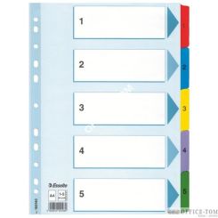 Przekładki kartonowe Mylar A4 ESSELTE, biały 1-5