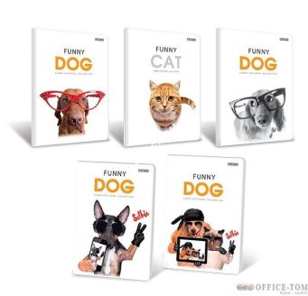 Zeszyt A5 60K krata laminowany Funny Animals