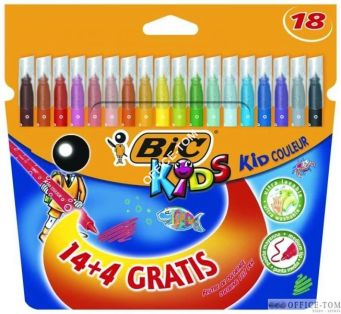 Flamastry Bic Kid Couleur Pudełko 14+4