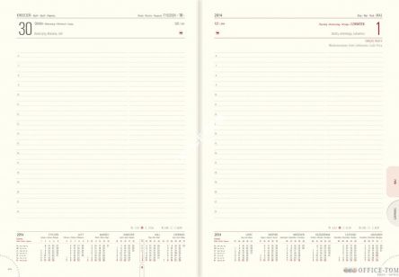 Kalendarz A4 książkowy MAX ok.12 -L1 brąz błysk Telegraph