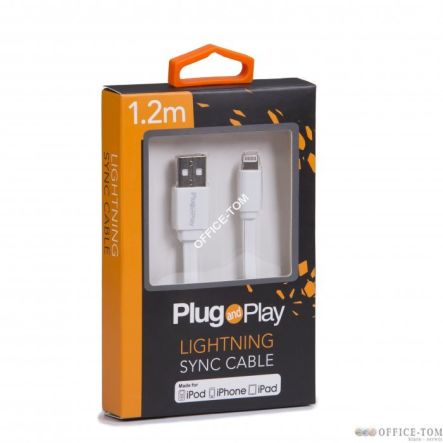 Kabel LIGHTNING USB Z MFI biały 12M PLUG&PLAY