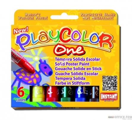 Farby w sztyfcie Playcolor one pudełko 6 kolorów