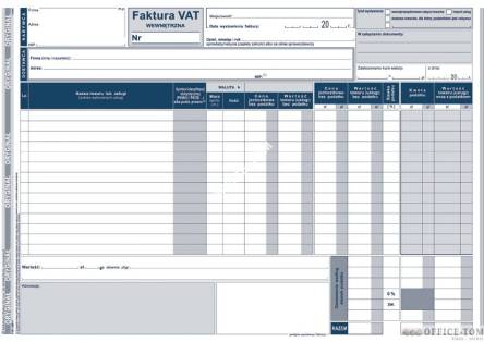 Faktura VAT MICHALCZYK I PROKOP A4 80 kartek