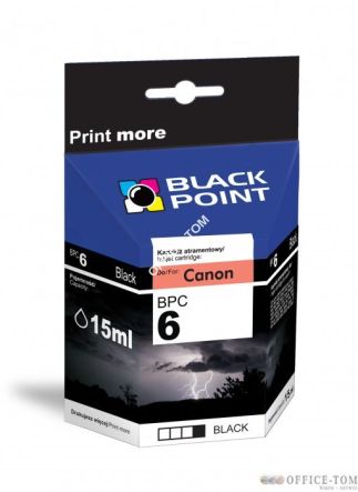 BLACK POINT Wkład do CANON BCI-6BK Czarny 15ml