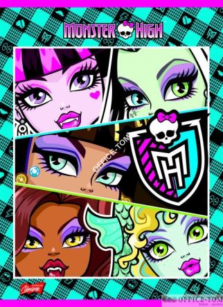 Zeszyt okładka laminowana A5, 16k., linia podwójna MONSTER HIGH ST.MAJEWSKI