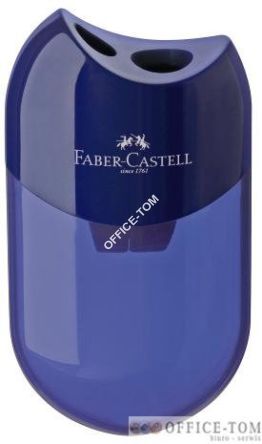 Temperówka Podwójna Owalna Kontener czerwona/niebieska FABER-CASTELL