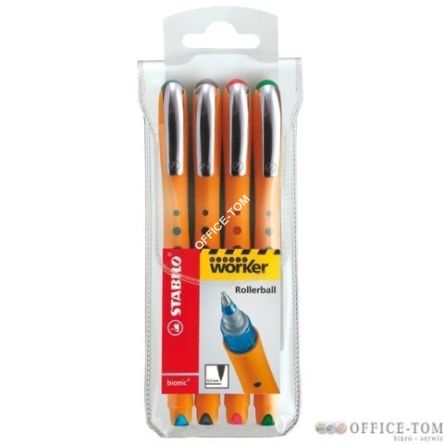 Pioro kulkowe STABILO bionic worker, etui 4 szt.