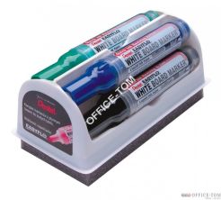 Marker do tablic PENTEL EASYFLO komplet MW50M 4-sztukowy z gąbką