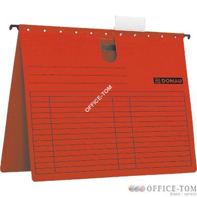 Teczka zawieszkowa DONAU A4 z wąsem czerwona