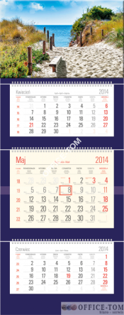 Kalend trójdzielny z główka-granatowy T11 KASKADA Telegraph