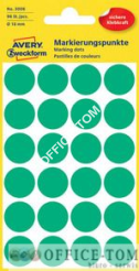 Trwałe kółka do zaznaczania Ø18mm, 96szt./op. Zielone 3006 Avery Zweckform