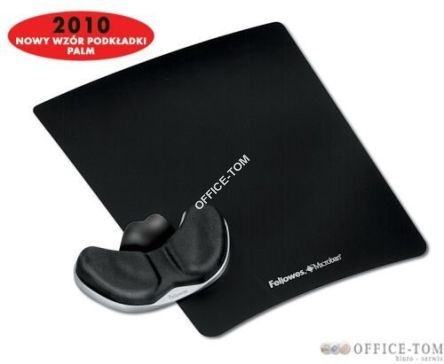 Podkładka pod mysz i nadgarstek FELLOWES Health-V FABRIC PALM, czarna