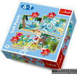 Puzzle Smerfy Relaks - Puzzle 4w1 70 elementów TREFL 34093 - 5