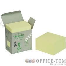 Bloczki samoprzylepne 3M POST-IT® 636-1CY 76x76 Żółty 200k