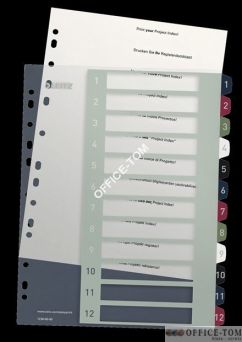 Przekładki plast do nadruku tekstu na kartę Leitz Style 1-12