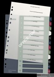 Przekładki plast do nadruku tekstu na kartę Leitz Style 1-12