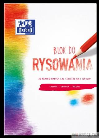 Blok rysowania OXFORD A3 20k 120G biały