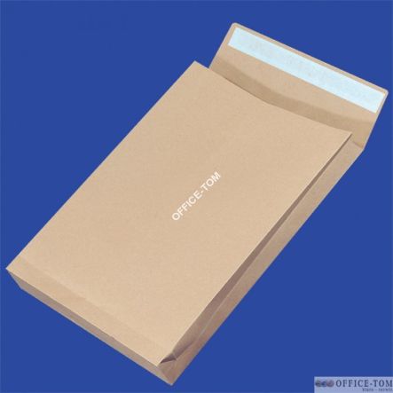 Koperty NC samoklejące z paskiem C4 HK brązowe 130g RBD z rozszerzanym dnem i bokami 250szt.