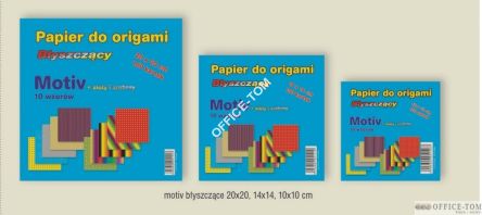 Papier ORIGAMI 10x10cm 100kartek motiv CORMORAN *1403
