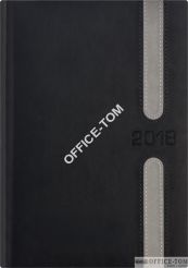 Kalendarz książkowy A5 BEST ok.08-C4 grafit wstawka szara Telegraph