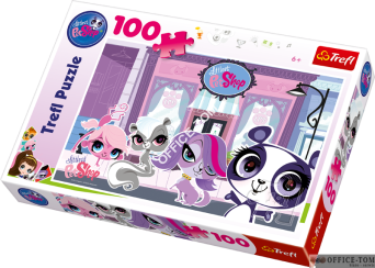Puzzle Littlest Pet Shop \"Na ulicy\" 100 elementów TREFL 16198