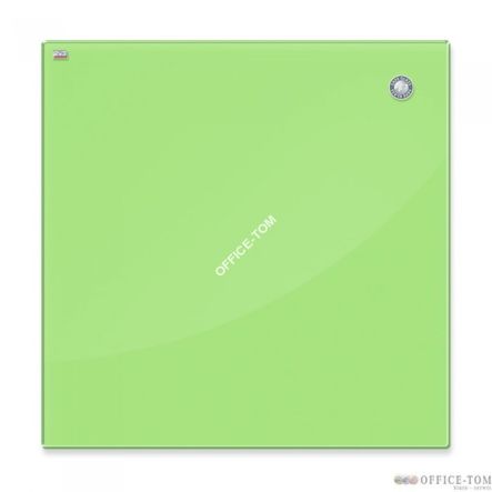 Tablica szklana magnetyczna 80x60 cm jasna zieleń 2x3