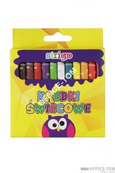 Kredki świecowe 24 KOLORY STRIGO