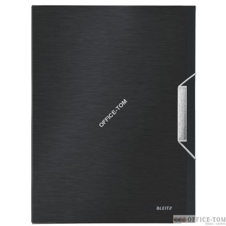 Teczka z gumką Leitz Style, 30 mm , na 250kartek A4 Satynowa czerń