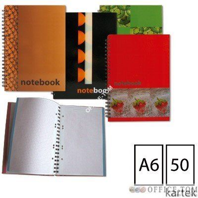 Kołonotatnik GRAND A6M2 50 kartek miękka oprawa podwójna spirala