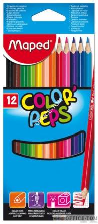 Kredki trójkątne Colorpeps 12 szt