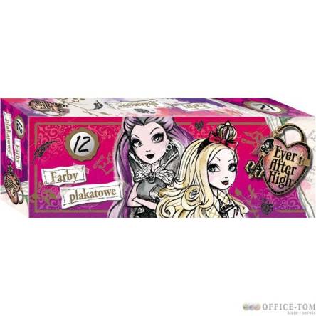 Farby plakatowe 12 kol. 20ml EVER AFTER HIGH St.Majewski