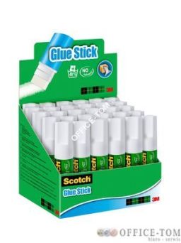 Klej biurowy Scotch® \"Office\", biały, w sztyfcie, w display\'u, 8g 6208D