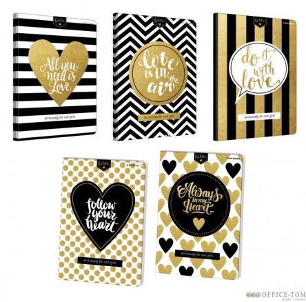 Zeszyt TOP 2000 GOLDIE A5 96K 70G kratka z marginesem