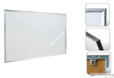Tablica magnetyczno-suchościeralna biała w ramie aluminiowej klasycznej 60x90 Wielkor