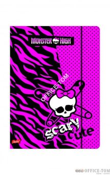 Teczka z gumką zadrukowana A4, MONSTER HIGH ST.MAJEWSKI