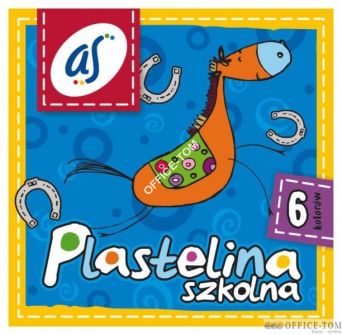 Plastelina szkolna\'AS\' 6kol. ASTRA