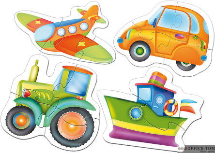 Puzzle Pojazdy - Baby Puzzle 6 elementów TREFL 36013