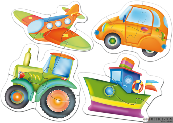 Puzzle Pojazdy - Baby Puzzle 6 elementów TREFL 36013