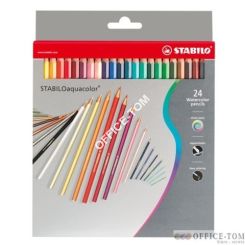 Kredki akwarelowe STABILO aquacolor, zestaw 24 szt. w pudełku kartonowym