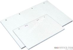 Wkład szkolny do segregatora biały A5, 50k., krata UNIPAP