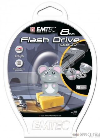 Pamięć USB EMTEC 8GB mysz  EKMMD8GM312
