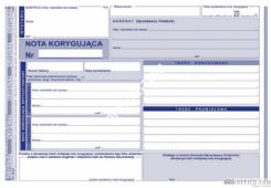 Nota korygująca VAT MICHALCZYK I PROKOP A5 80 kartek