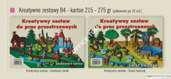 Zestaw kreatywny B4 zamkowy świat CORMORAN *7696